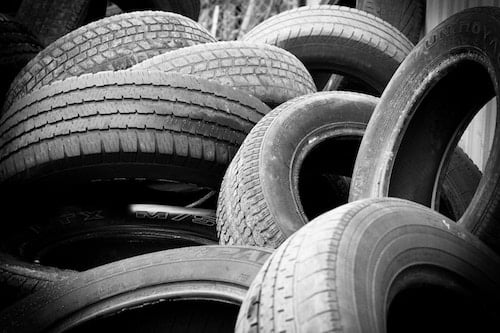 pile of tires
